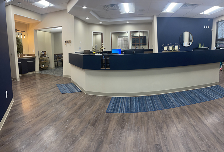 Front desk in Enfield orthodontic office